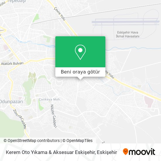 Kerem Oto Yıkama & Aksesuar Eskişehir harita