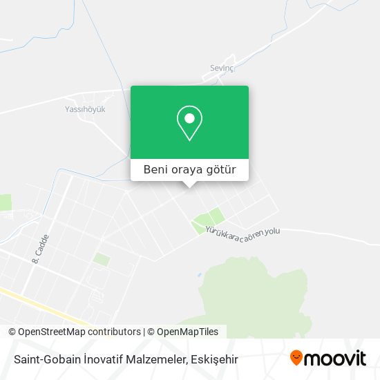 Saint-Gobain İnovatif Malzemeler harita