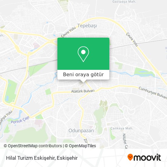 Hilal Turizm Eskişehir harita
