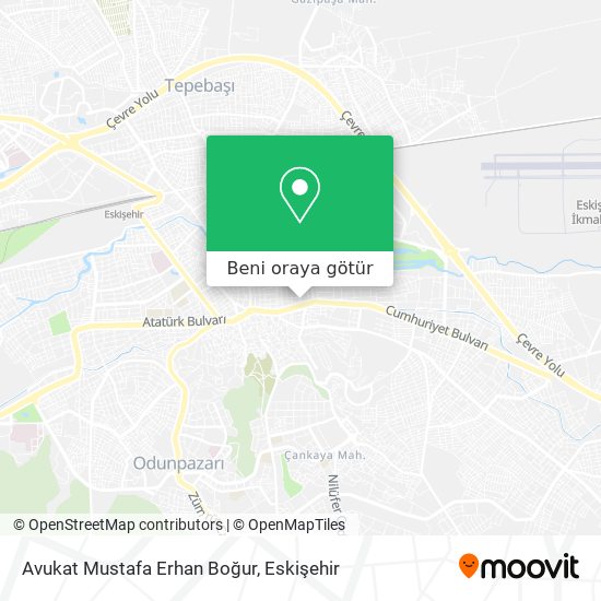 Avukat Mustafa Erhan Boğur harita