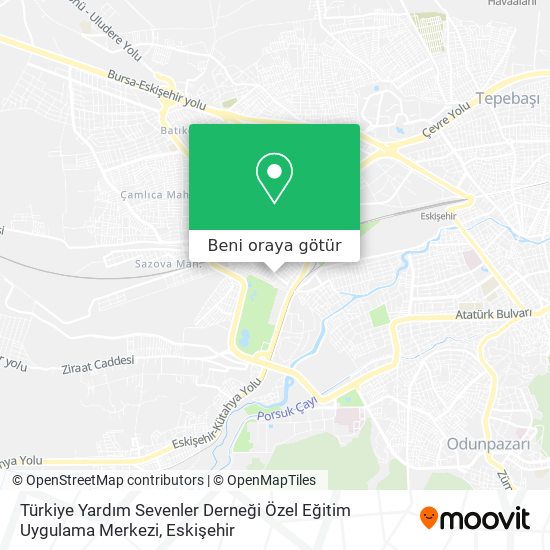 Türkiye Yardım Sevenler Derneği Özel Eğitim Uygulama Merkezi harita