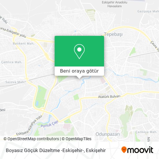 Boyasız Göçük Düzeltme -Eskişehir- harita