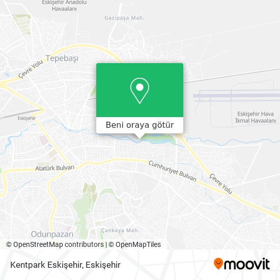 Kentpark Eskişehir harita