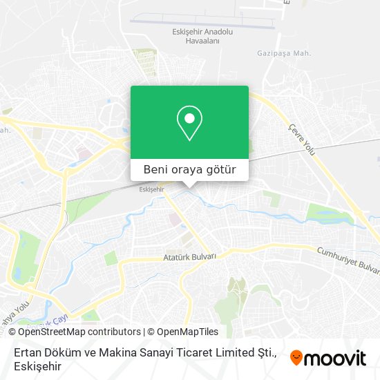Ertan Döküm ve Makina Sanayi Ticaret Limited Şti. harita