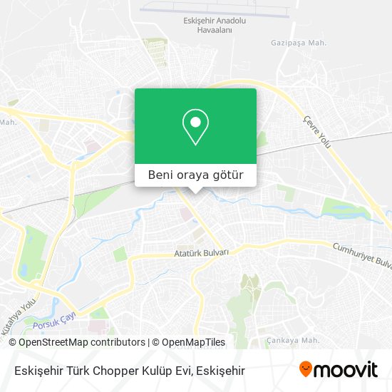 Eskişehir Türk Chopper Kulüp Evi harita