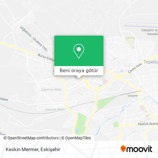 Keskin Mermer harita