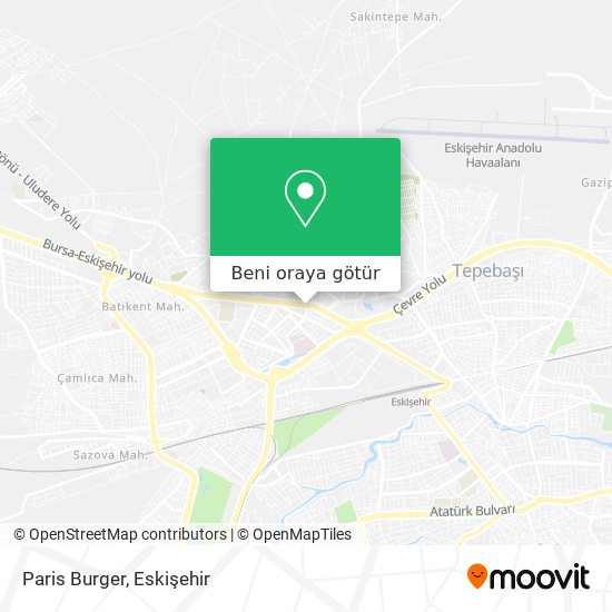 Paris Burger harita