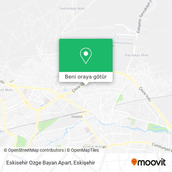 Eskisehir Ozge Bayan Apart harita
