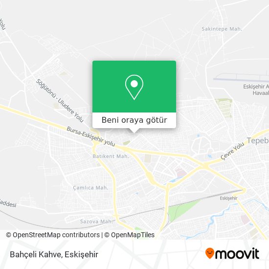 Bahçeli Kahve harita