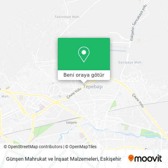 Günşen Mahrukat ve İnşaat Malzemeleri harita