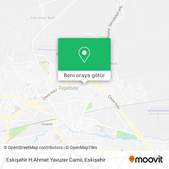 Eskişehir H.Ahmet Yavuzer Camii harita