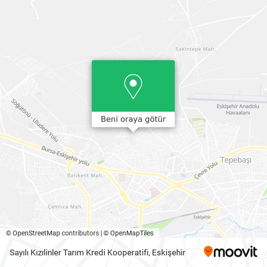 Sayılı Kızılinler Tarım Kredi Kooperatifi harita