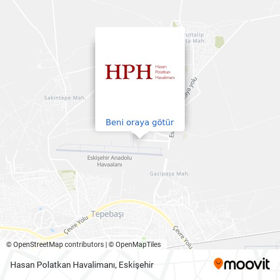 Hasan Polatkan Havalimanı harita