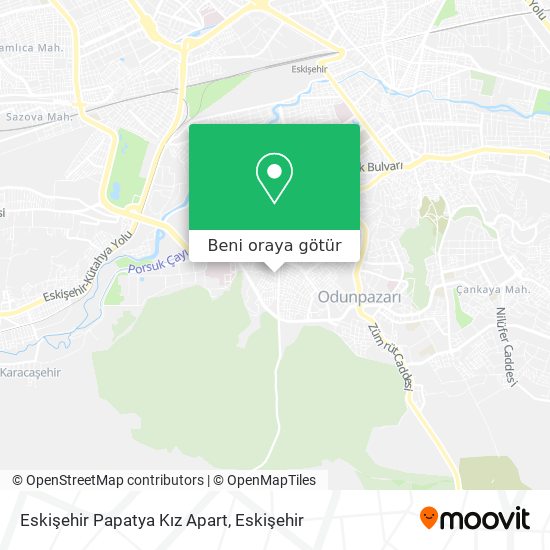 Eskişehir Papatya Kız Apart harita