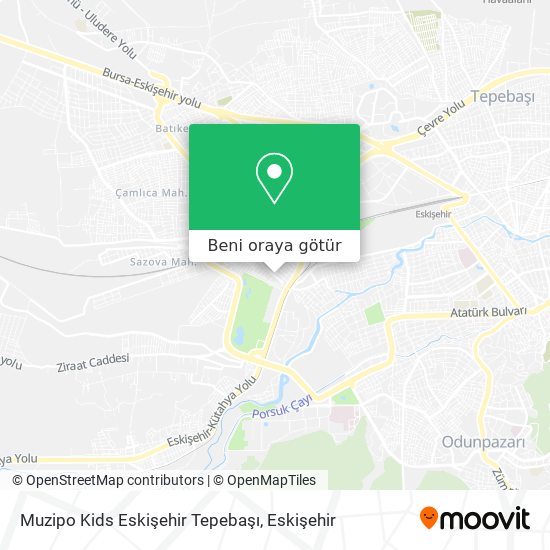 Muzipo Kids Eskişehir Tepebaşı harita