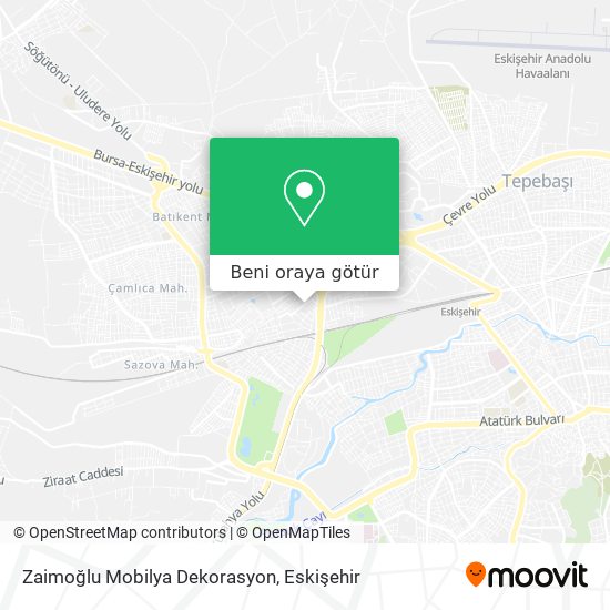 Zaimoğlu Mobilya Dekorasyon harita