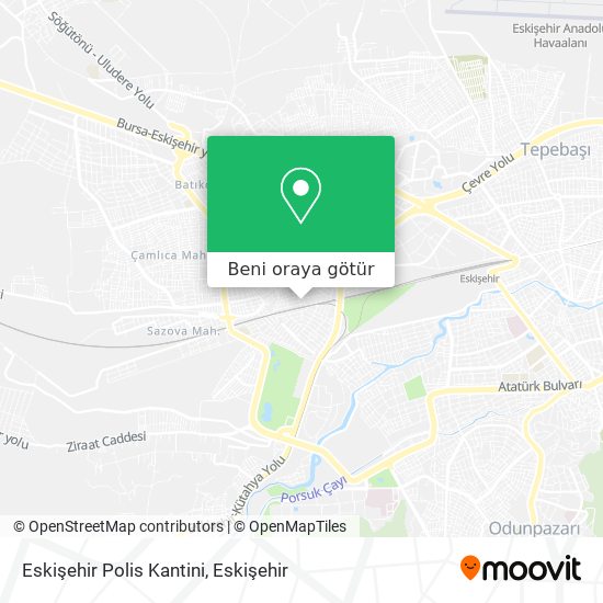 Eskişehir Polis Kantini harita