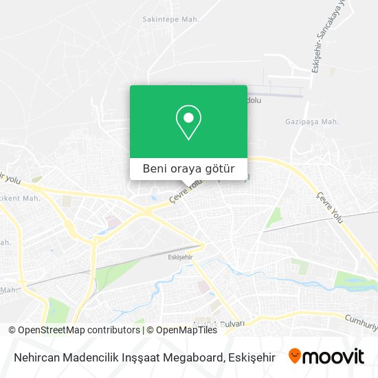 Nehircan Madencilik Inşşaat Megaboard harita