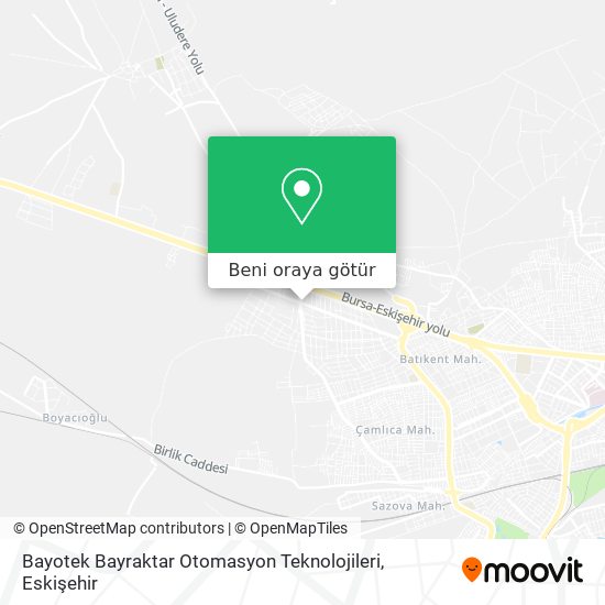 Bayotek Bayraktar Otomasyon Teknolojileri harita