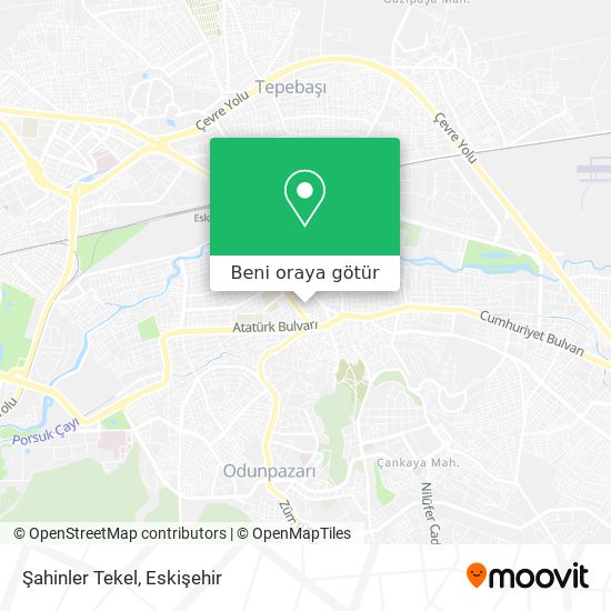 Şahinler Tekel harita