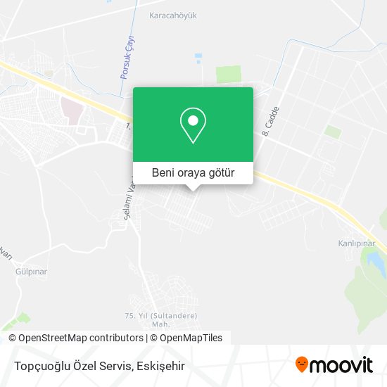 Topçuoğlu Özel Servis harita