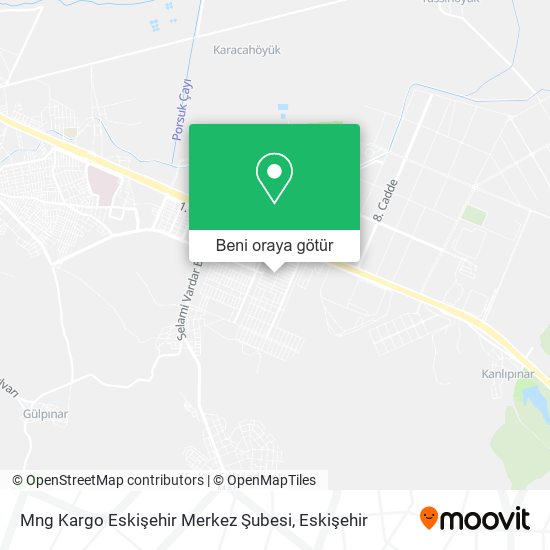 Mng Kargo Eskişehir Merkez Şubesi harita