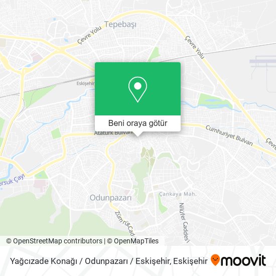 Yağcızade Konağı / Odunpazarı / Eskişehir harita