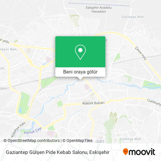 Gaziantep Gülşen Pide Kebab Salonu harita