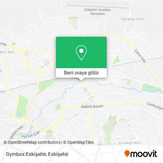 Gymbox Eskişehir harita