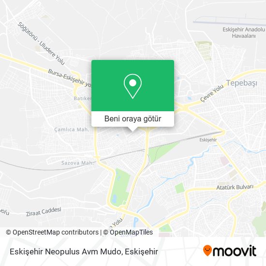 Eskişehir Neopulus Avm Mudo harita