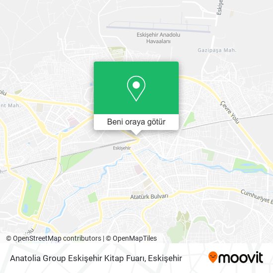 Anatolia Group Eskişehir Kitap Fuarı harita