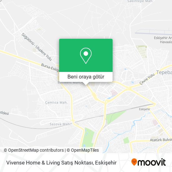 Vivense Home & Living Satış Noktası harita