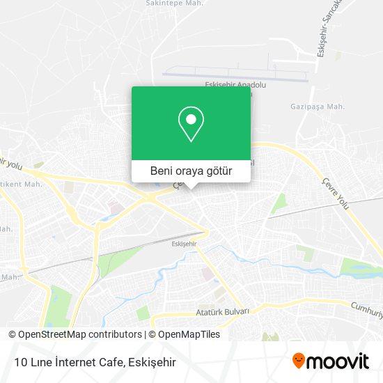 10 Lıne İnternet Cafe harita