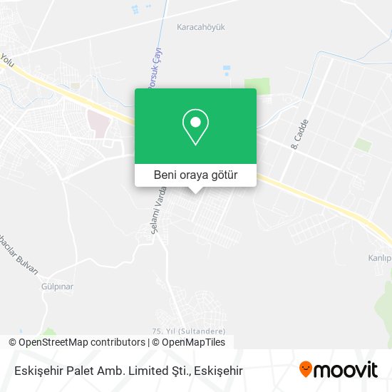Eskişehir Palet Amb. Limited Şti. harita