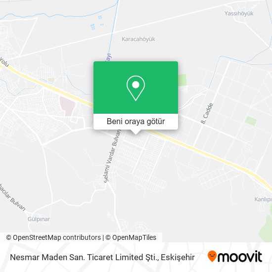 Nesmar Maden San. Ticaret Limited Şti. harita