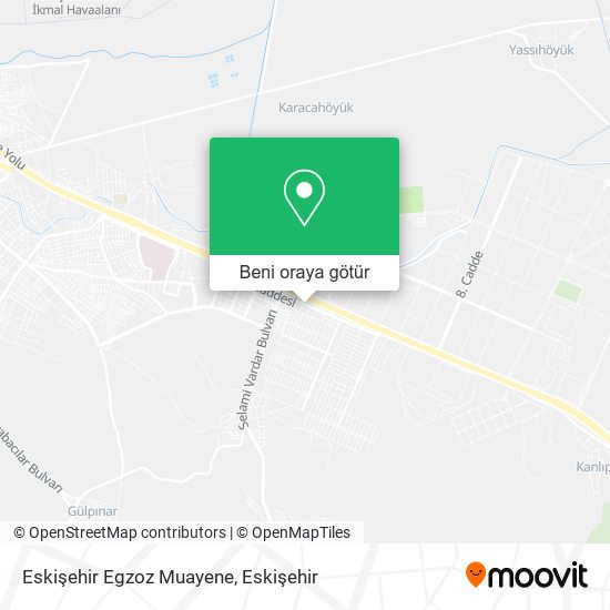 Eskişehir Egzoz Muayene harita