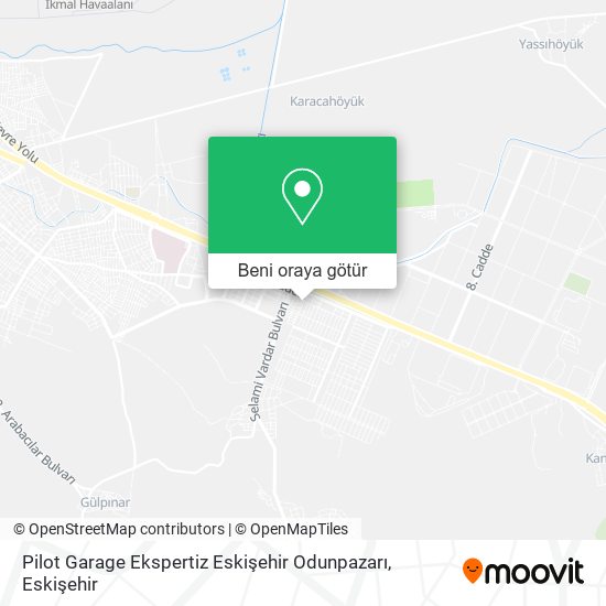 Pilot Garage Ekspertiz Eskişehir Odunpazarı harita