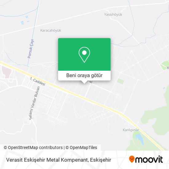 Verasit Eskişehir Metal Kompenant harita