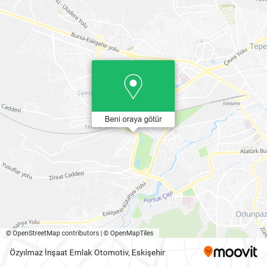 Özyılmaz İnşaat Emlak Otomotiv harita