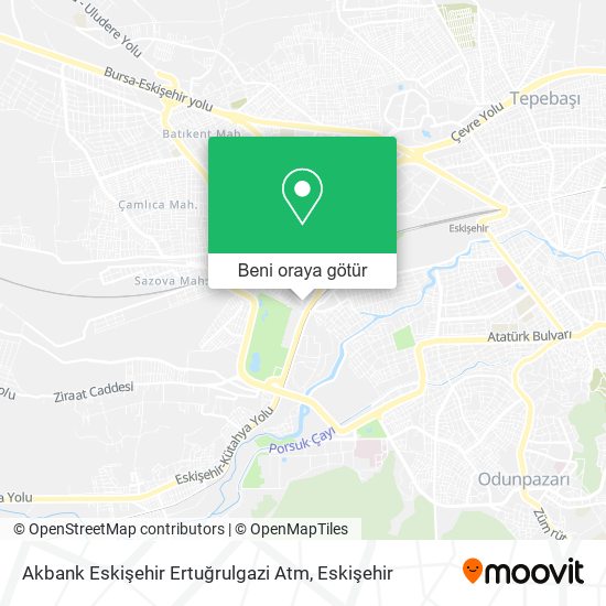 Akbank Eskişehir Ertuğrulgazi Atm harita