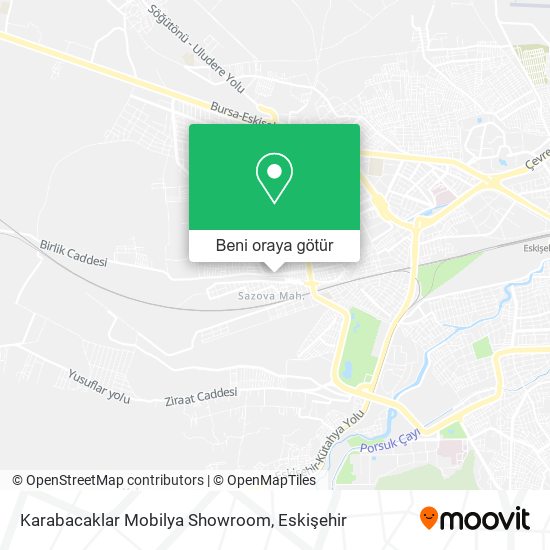 Karabacaklar Mobilya Showroom harita