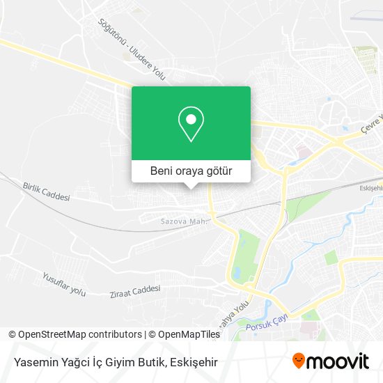 Yasemin Yağci İç Giyim Butik harita