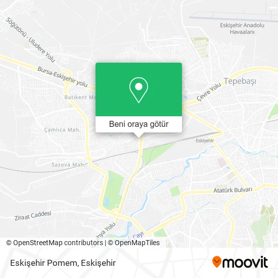 Eskişehir Pomem harita
