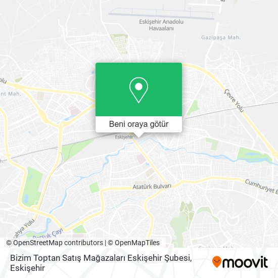 Bizim Toptan Satış Mağazaları Eskişehir Şubesi harita