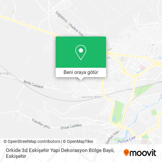Orkide 3d Eskişehir Yapi Dekorasyon Bölge Bayii harita