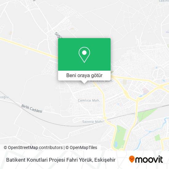Batikent Konutlari Projesi Fahri Yörük harita
