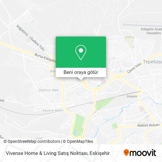 Vivense Home & Living Satış Noktası harita