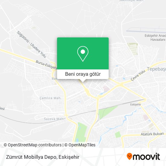 Zümrüt Mobillya Depo harita