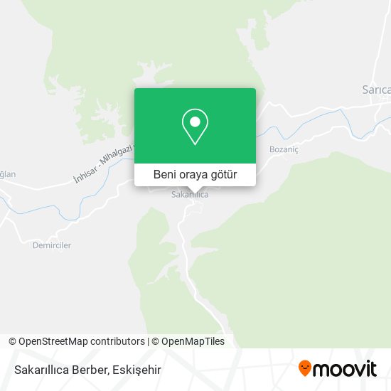 Sakarıllıca Berber harita