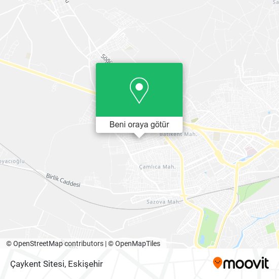 Çaykent Sitesi harita